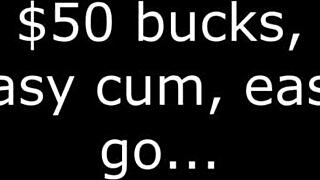 Feeling the rush of easy cum for just fifty bucks in hentai