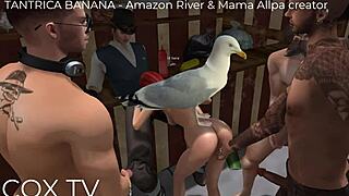 tantrica banana and mama allpa creatore bang in secondlife with blowjobs