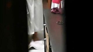 Hidden cam captures Donna's steamy shower and toilet action