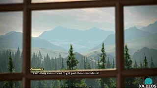 Two Horny Hotties Showering And Kissing In Nature