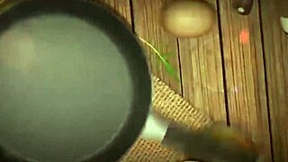 Amara showing off skills in intense action with a massive tool.