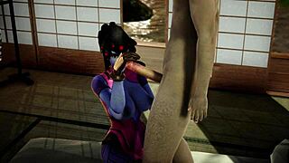widowmaker blowjob and deepthroat overwatch sfm